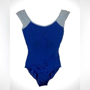Mariia Blue Cap Sleeve Leotard